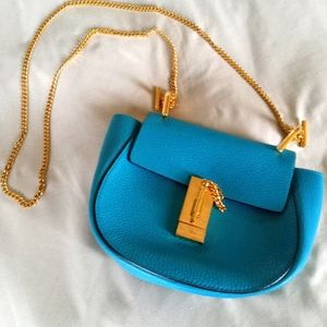 Chloé Grained Lambskin Mini Drew Shoulder Bag